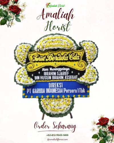 Papan Bunga Duka di Mojo